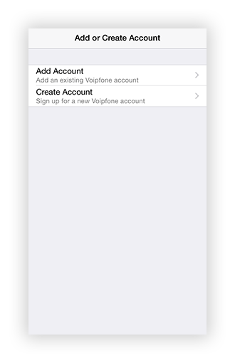 Add/Create Account