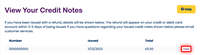 View your credit notes View your credit notes