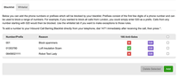 Call Blocking Inbound Lists Call Blocking Inbound Lists