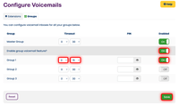 Configure Voicemails Configure Voicemails