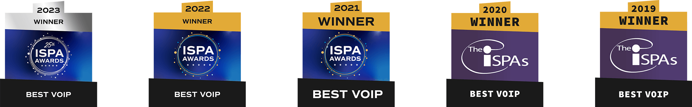 ISPA Best VoIP Award five years in a row